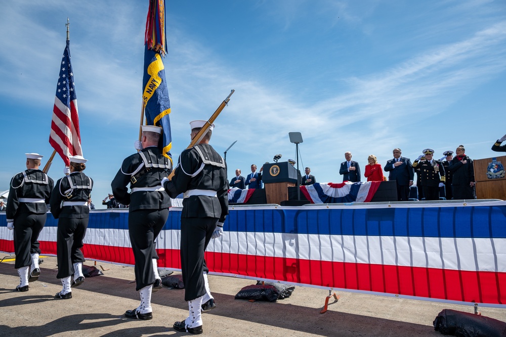 SECNAV attends USS Delaware Commissioning Ceremony