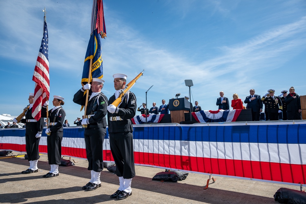 SECNAV attends USS Delaware Commissioning Ceremony