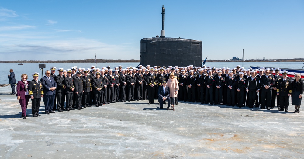 SECNAV attends USS Delaware Commissioning Ceremony