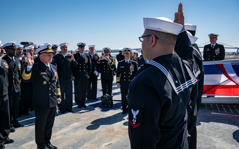 CNO Gilday attends USS Delaware Commissioning Ceremony