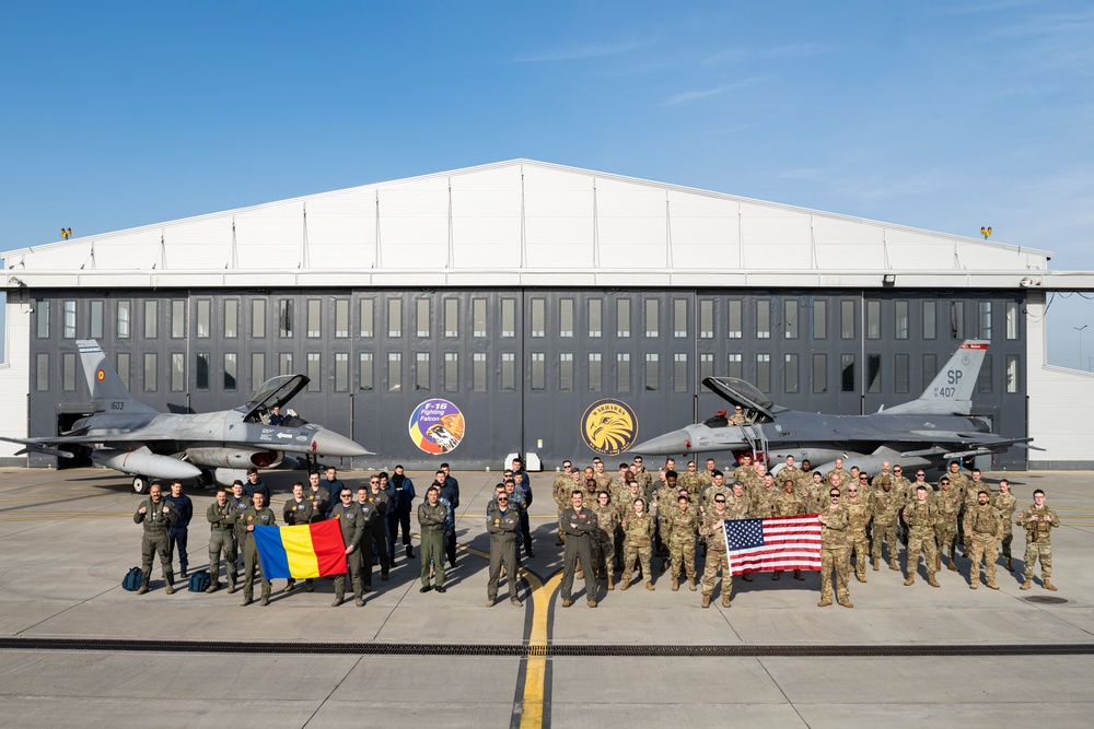 U.S., Romanian Warhawks operate from 86th AB