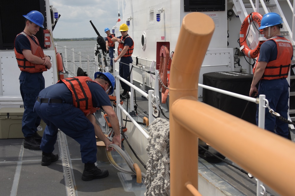 Photo of Coast Guard Cutter Tarpon Departure