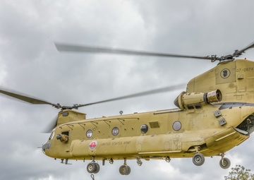 HIARNG aviation conducts sling load operations with field artillery