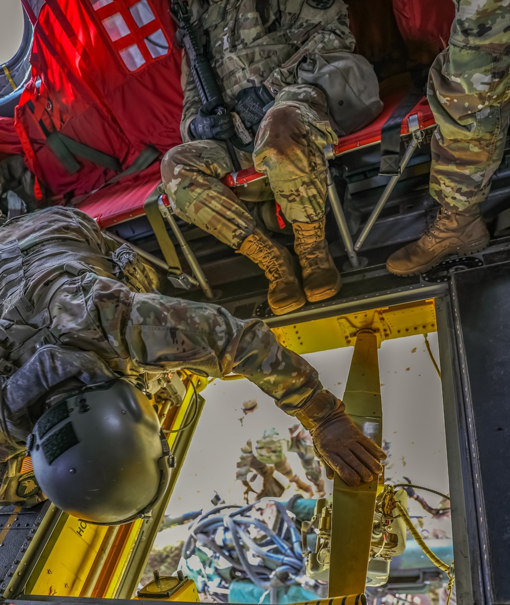 HIARNG aviation conducts sling load operations with field artillery