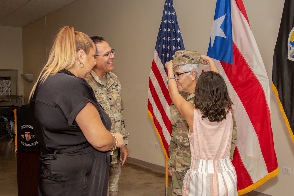 Maj. Linda Durán promotion ceremony