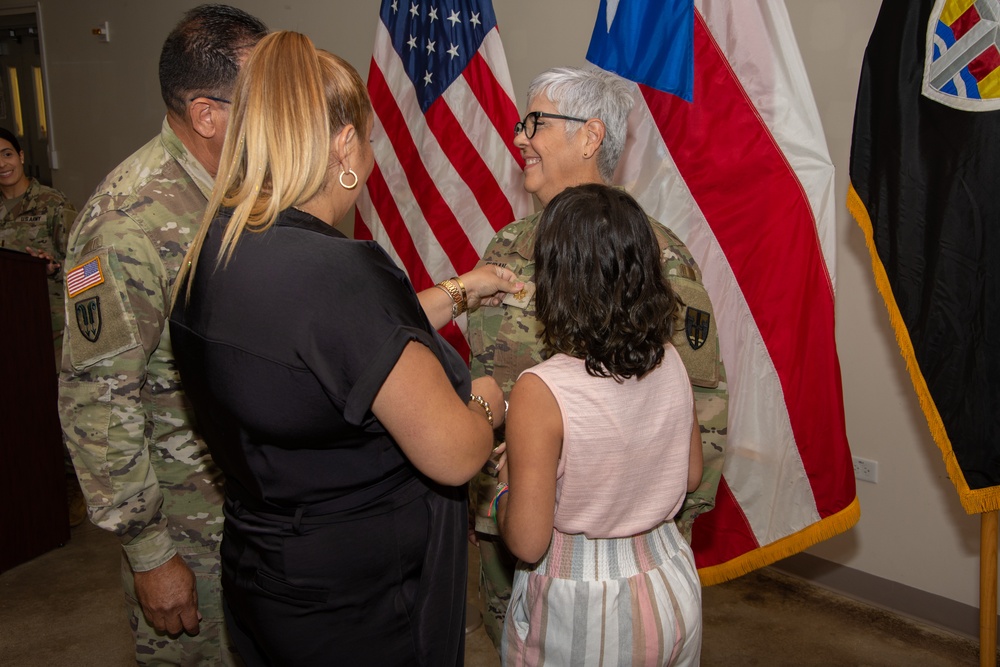 Maj. Linda Durán promotion ceremony