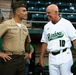 MCBH CO throws first pitch for U of H baseball game