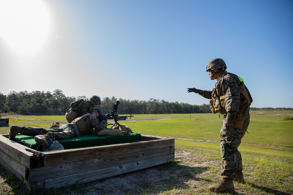 Atlantic Dragon | Marines with 3rd Marine Logistics Group conduct machine gun range