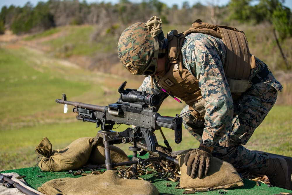 Atlantic Dragon | Marines with 3rd Marine Logistics Group conduct machine gun range