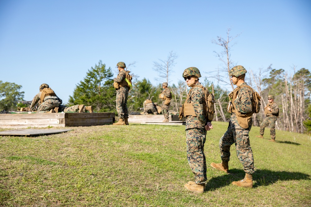 Atlantic Dragon | Marines with 3rd Marine Logistics Group conduct machine gun range