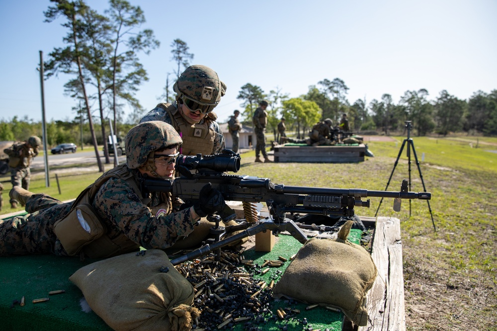 Atlantic Dragon | Marines with 3rd Marine Logistics Group conduct machine gun range