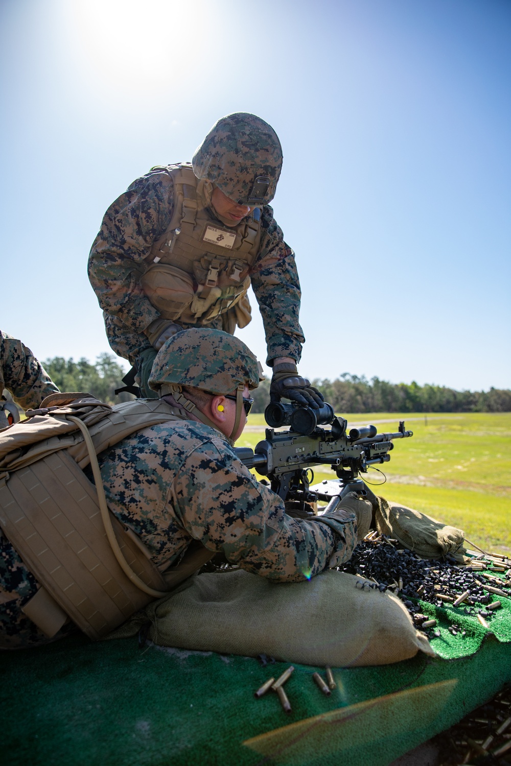 Atlantic Dragon | Marines with 3rd Marine Logistics Group conduct machine gun range