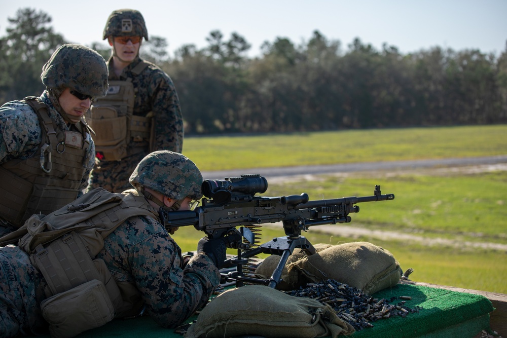 Atlantic Dragon | Marines with 3rd Marine Logistics Group conduct machine gun range