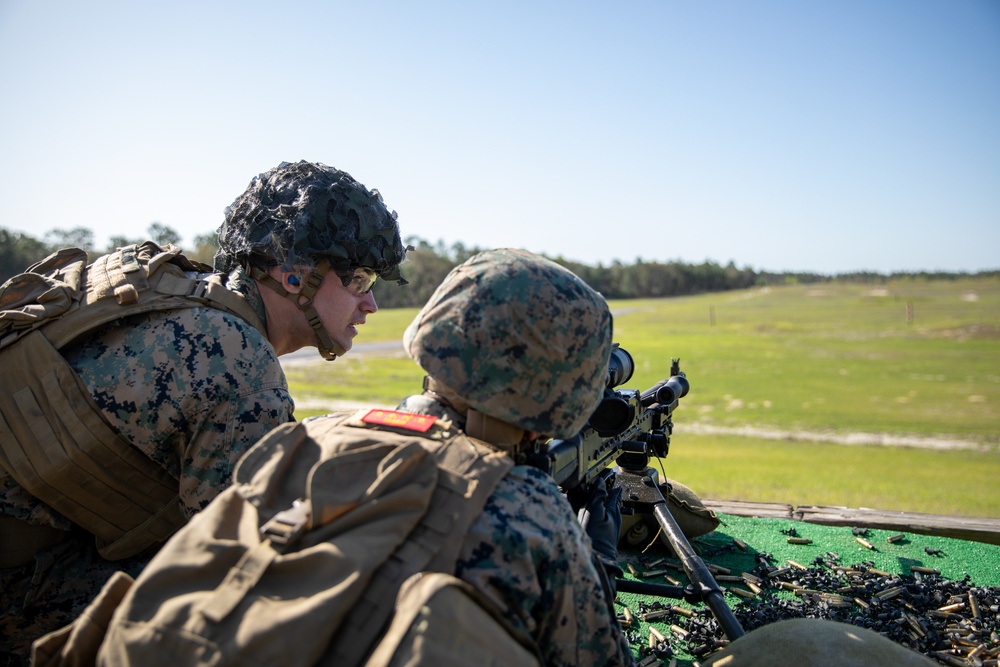 Atlantic Dragon | Marines with 3rd Marine Logistics Group conduct machine gun range