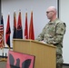Chaplain speaks prior to the 86th Training Division Change of Responsibility Ceremony