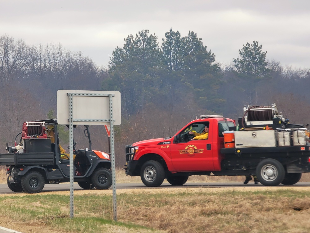 April 2022 prescribed burn operations at Fort McCoy