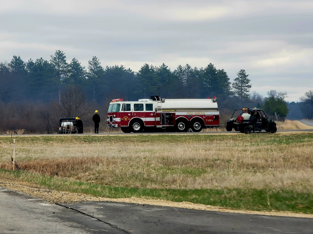 April 2022 prescribed burn operations at Fort McCoy