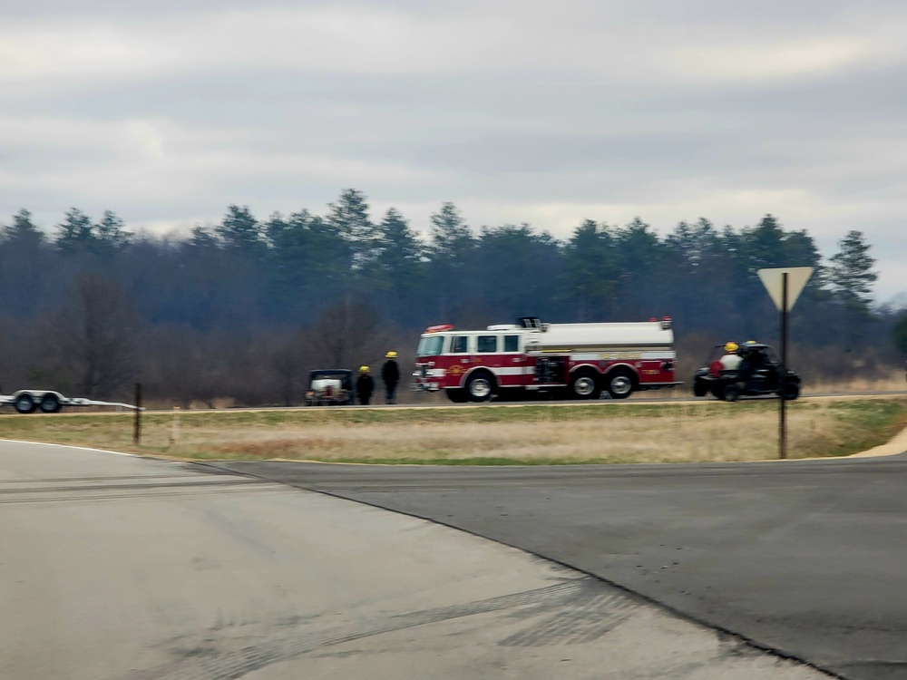 April 2022 prescribed burn operations at Fort McCoy