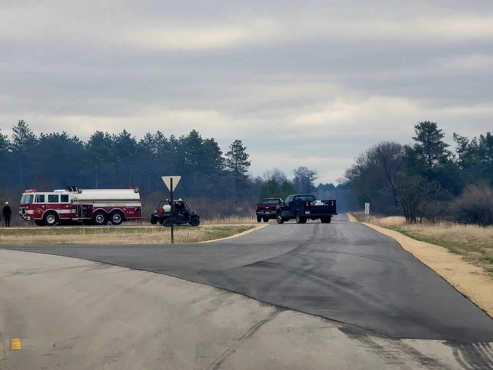 April 2022 prescribed burn operations at Fort McCoy