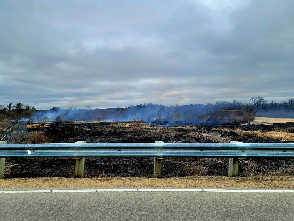 April 2022 prescribed burn operations at Fort McCoy