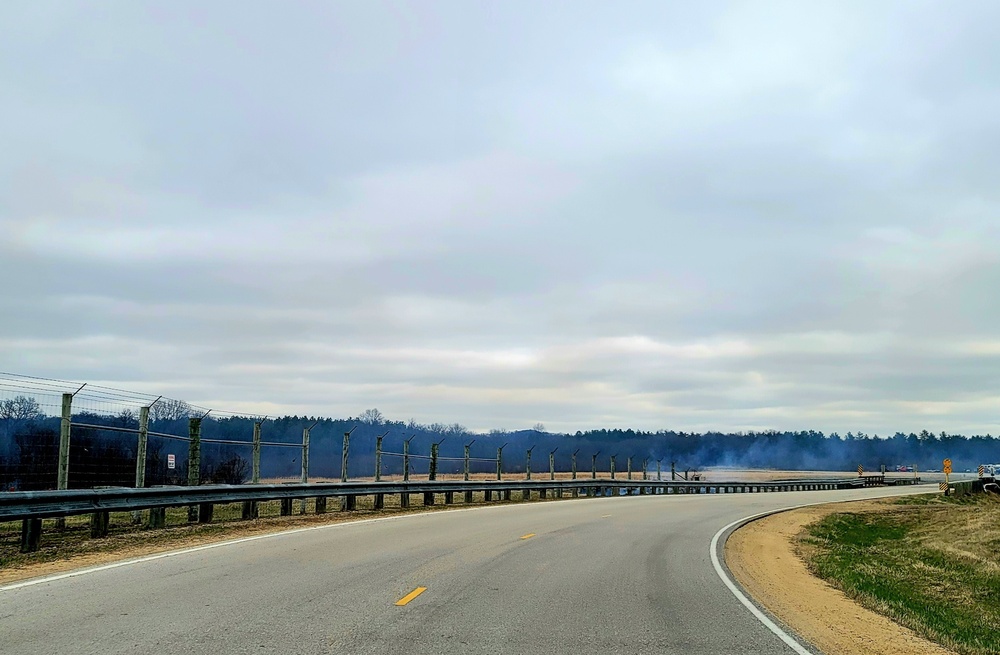 April 2022 prescribed burn operations at Fort McCoy