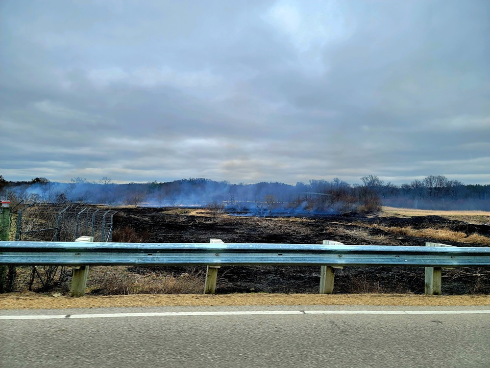 April 2022 prescribed burn operations at Fort McCoy