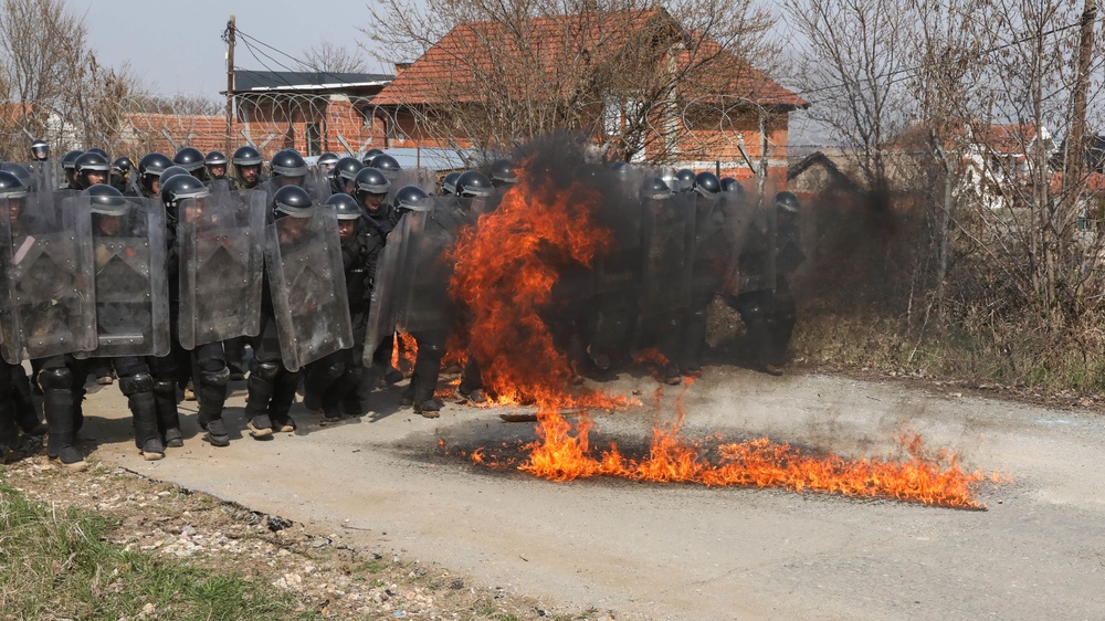 Multinational Crowd Riot Control Training