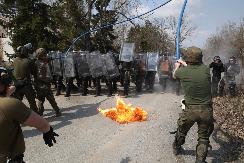 Multinational Crowd Riot Control Training