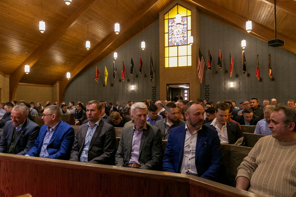 Norway, U.S. joint chapel service at Camp Ripley