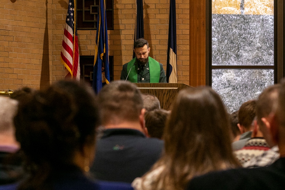 Norway, U.S. joint chapel service at Camp Ripley