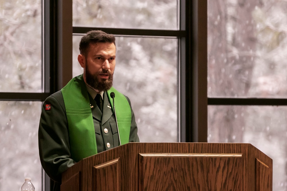 Norway, U.S. joint chapel service at Camp Ripley