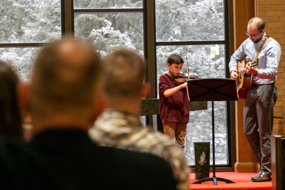 Norway, U.S. joint chapel service at Camp Ripley