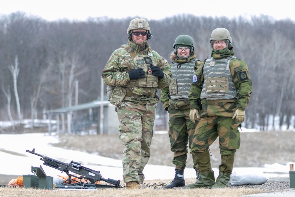 Norwegian Soldiers conduct crew-served weapons qualification at Camp Ripley