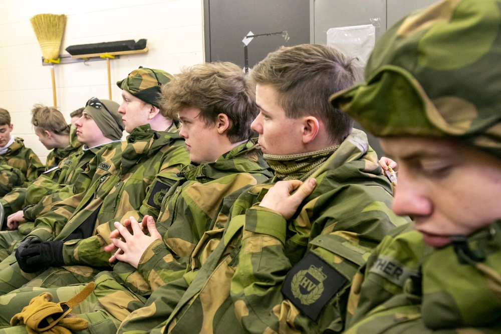 Norwegian Youth conduct land navigation at Camp Ripley