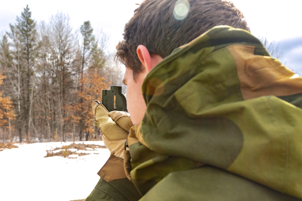 Norwegian Youth conduct land navigation at Camp Ripley