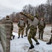 Norwegian youth practices hand grenades at Camp Ripley