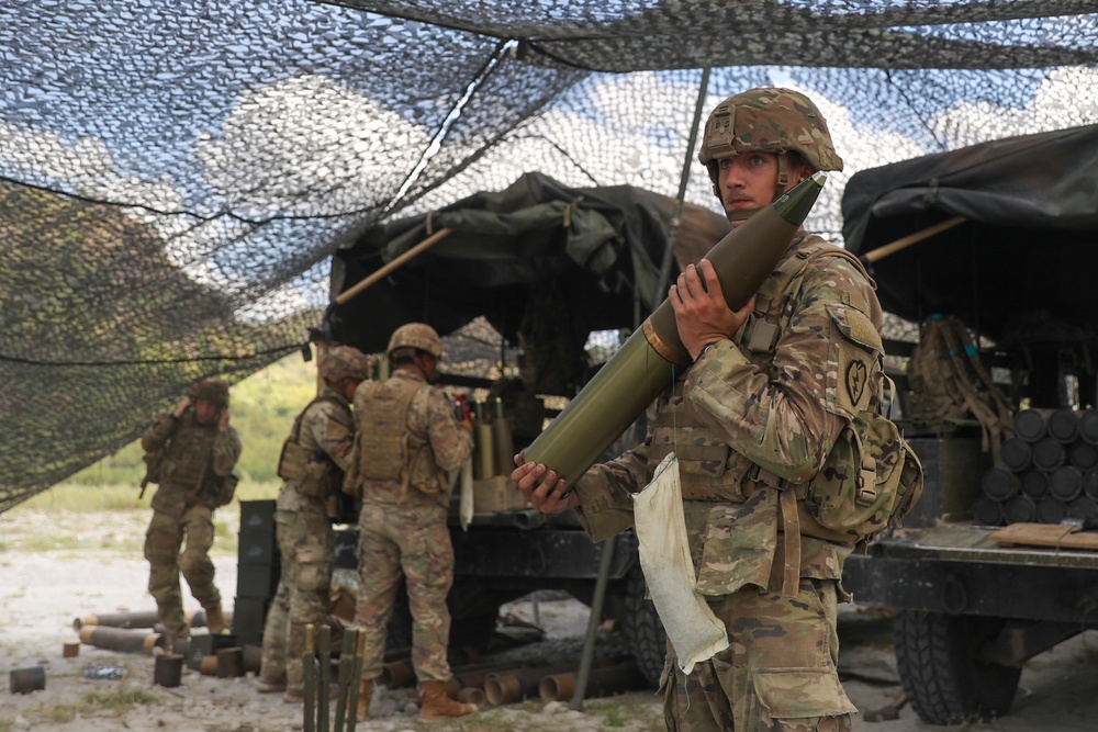 25th Division Artillery Provides Fire Support to Combined Arms Live Fire Exercise during Balikatan 22