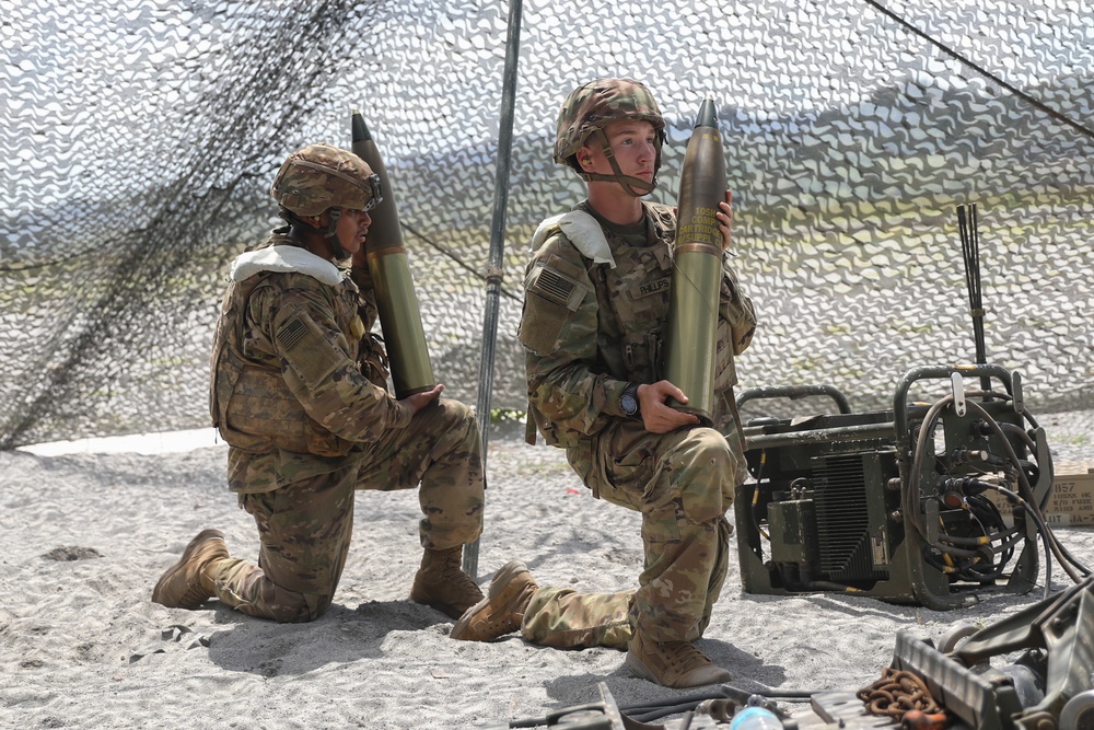 25th Division Artillery Provides Fire Support to Combined Arms Live Fire Exercise during Balikatan 22