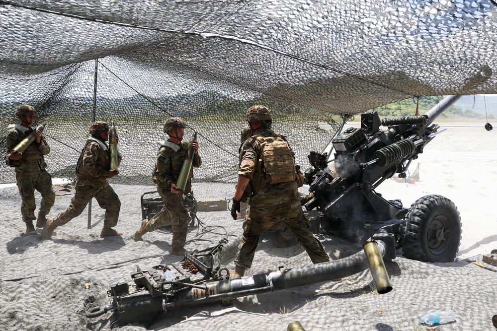 25th Division Artillery Provides Fire Support to Combined Arms Live Fire Exercise during Balikatan 22