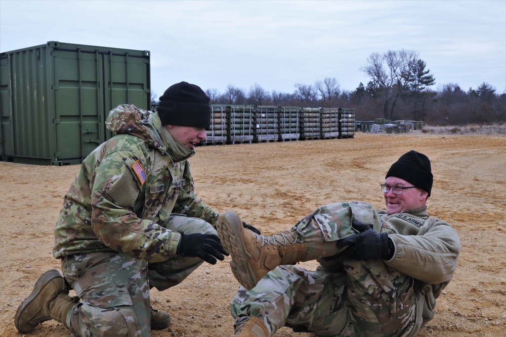 Encouraging &quot;injured&quot; fellow Soldier