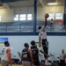 U.S. Navy Sailors, assigned to the aircraft carrier USS John C. Stennis (CVN 74), compete against each other in a Morale, Welfare and Recreation sponsored basketball tournament at Huntington Hall.