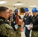 Master-At-Arms 3rd Class Joseph Reyes-Cede, from San Juan, Puerto Rico, assigned to the aircraft carrier USS John C. Stennis (CVN 74), gives gun safety training during a safety stand down.