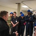 Electronics Technician 2nd Class J Barrett, from Gainesville, Georgia, assigned to the aircraft carrier USS John C. Stennis (CVN 74), gives training during a safety stand down.