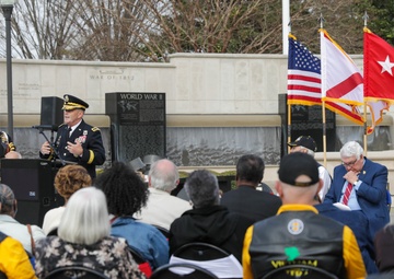 Speaking To  Veterans On Historic Day