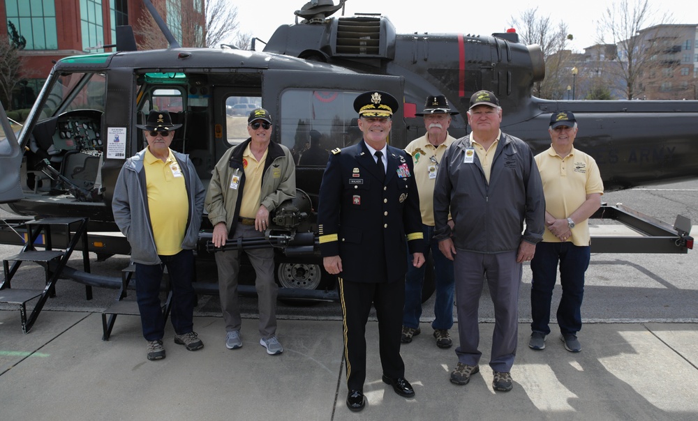 Huey Pilots Land For Vietnam Veterans Day Celebration