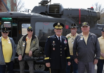 Huey Pilots Land For Vietnam Veterans Day Celebration