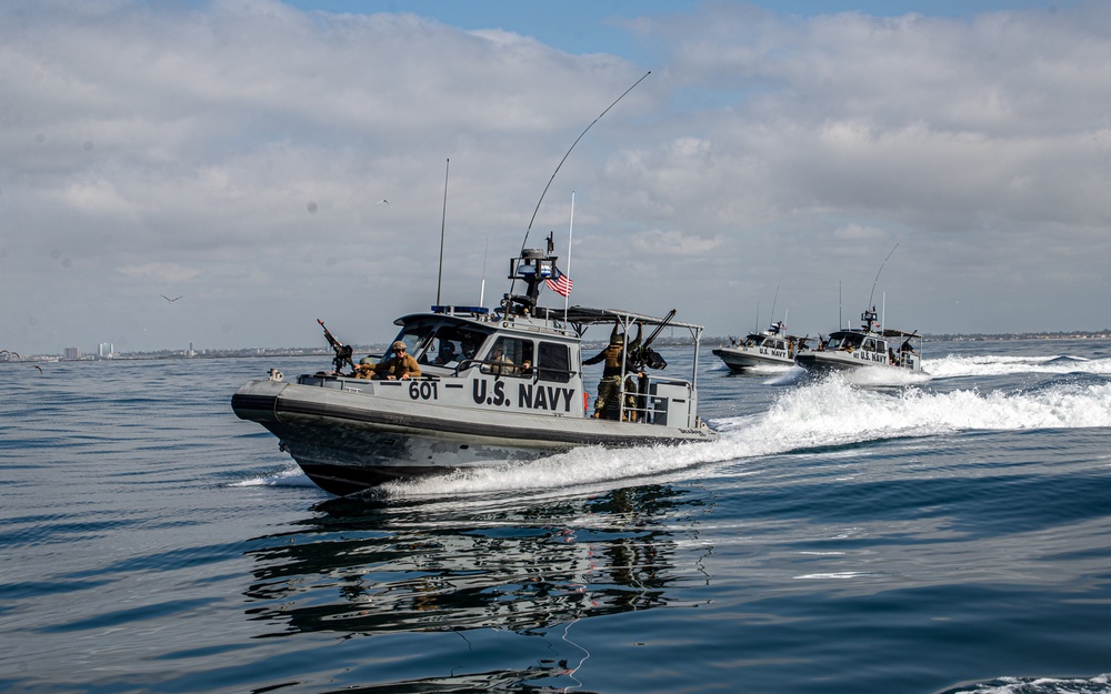 MSRON11 Conducts Underway Drills during MESF Boat University Advance-Course held onboard NSW Seal Beach.