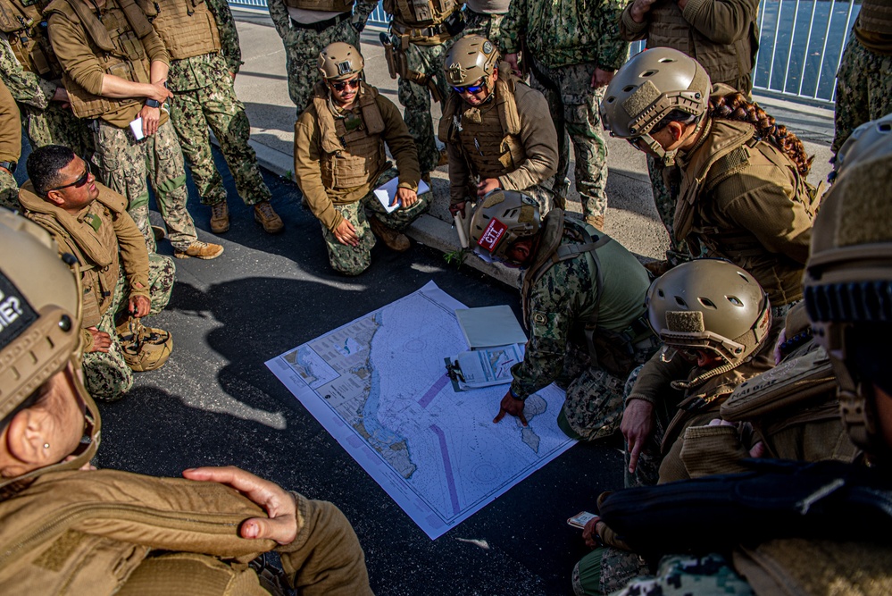 MSRON11 Conducts Underway Drills during MESF Boat University Advance-Course held onboard NSW Seal Beach.