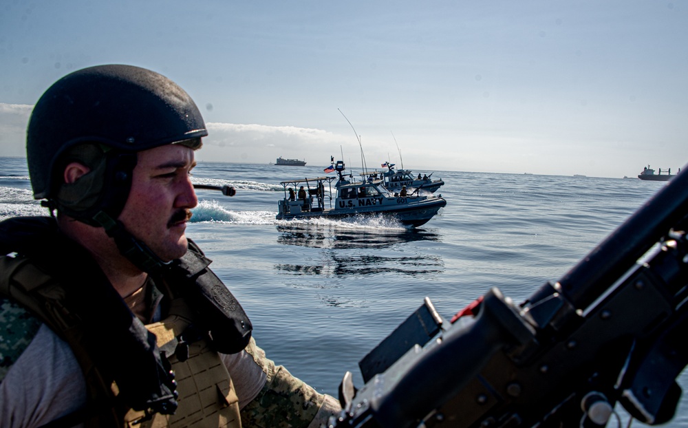 MSRON11 Conducts Underway Drills during MESF Boat University Advance-Course held onboard NSW Seal Beach.