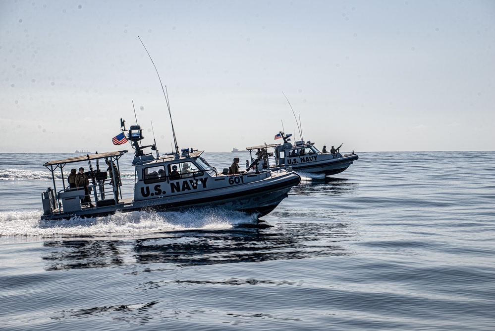 MSRON11 Conducts Underway Drills during MESF Boat University Advance-Course held onboard NSW Seal Beach.